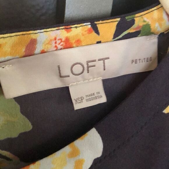 LOFT petites Long sleeve shift dress great for fall photo shoot size xsp - Picture 2 of 5